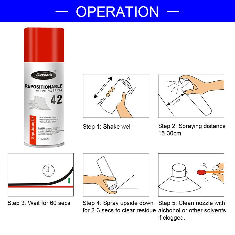 Repositionable Spray Adhesive 42 - SPRAYIDEA