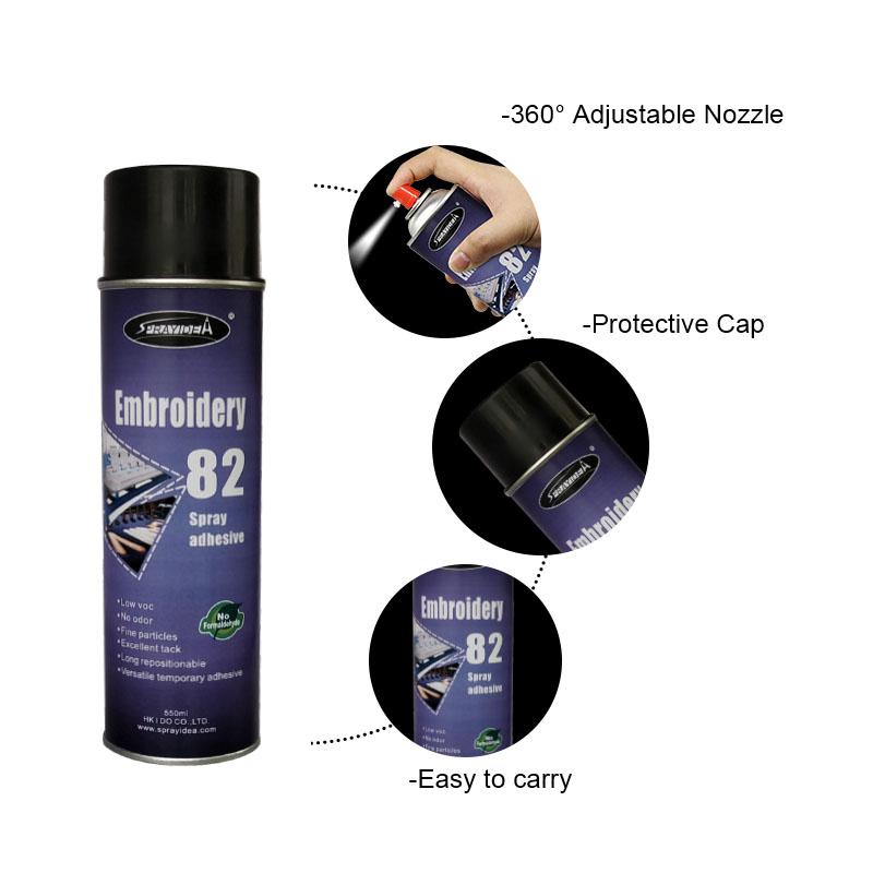 Embroidery Spray Adhesive Bonding Glue for Fabric - China Embroidery Spray  Adhesive, Fabric Glue for Cloth