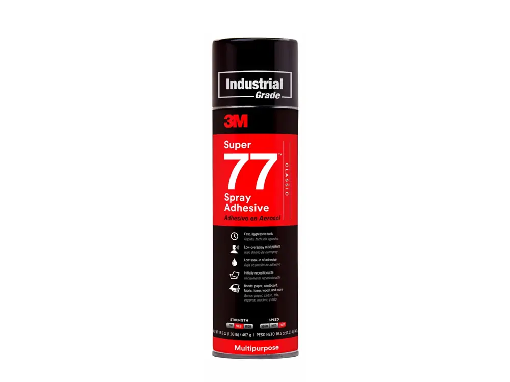 Industrial 3M Super 77 Multipurpose Spray Adhesive_