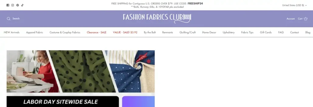 Fashion Fabrics Club