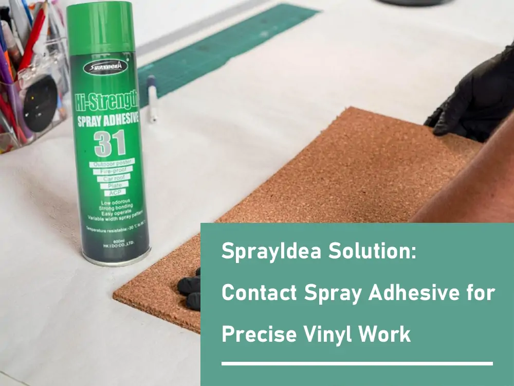 SprayIdea Solution Contact Spray Adhesive for Precise Vinyl Work