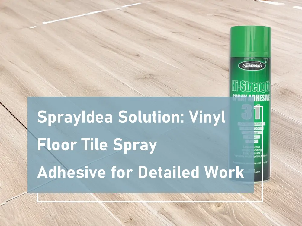 SprayIdea Solution Vinyl Floor Tile Spray Adhesive for Detailed Work