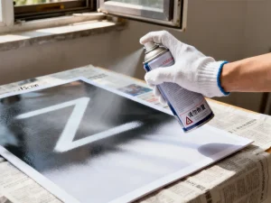 utilizar adhesivo en spray para colgar cuadros sin taladrar la pared