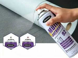 Sprayidea 92 multipurpose spray adhesive aerosol can for SGS lab testing
